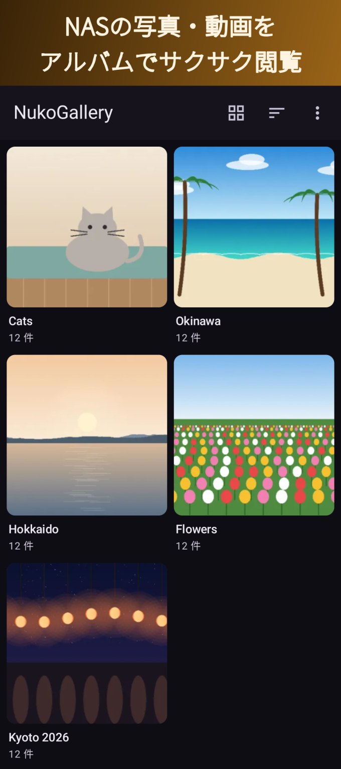 NASの写真・動画をサクサク閲覧